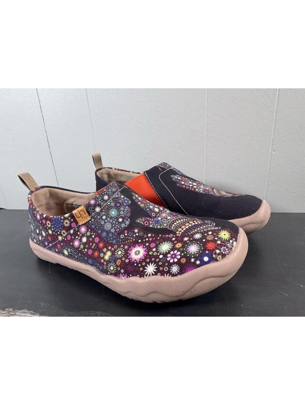 UIN Women's Casual Loafers Travel Painted Walking Slip On Lightweight
